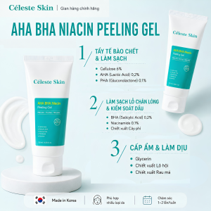 CÉLESTE SKIN AHA BHA NIACIN PEELING GEL 120ML
